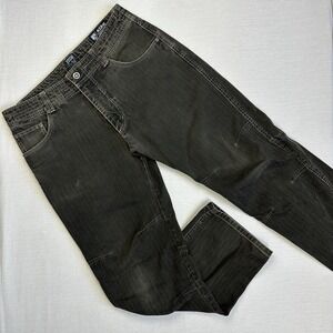 Kuhl Exile Kord Pants Vintage Patina Dye Articulated Knee Men 34x30 Brown Black